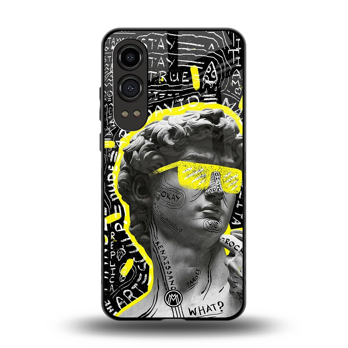 david of michelangelo back phone cover | glass case for oneplus nord ce 4 lite