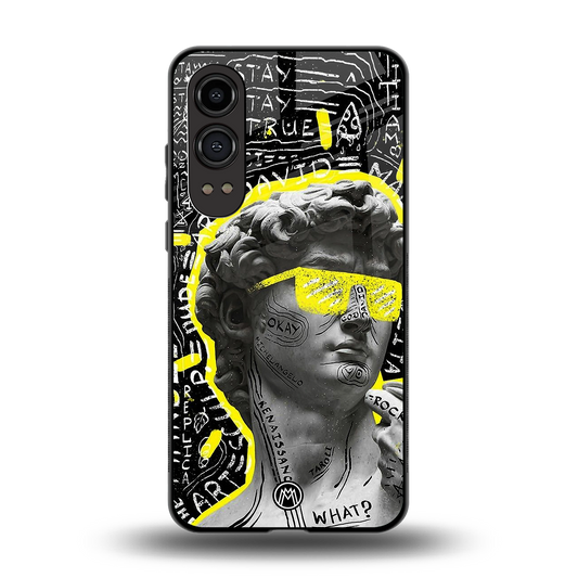 david of michelangelo back phone cover | glass case for oneplus nord ce 4 lite