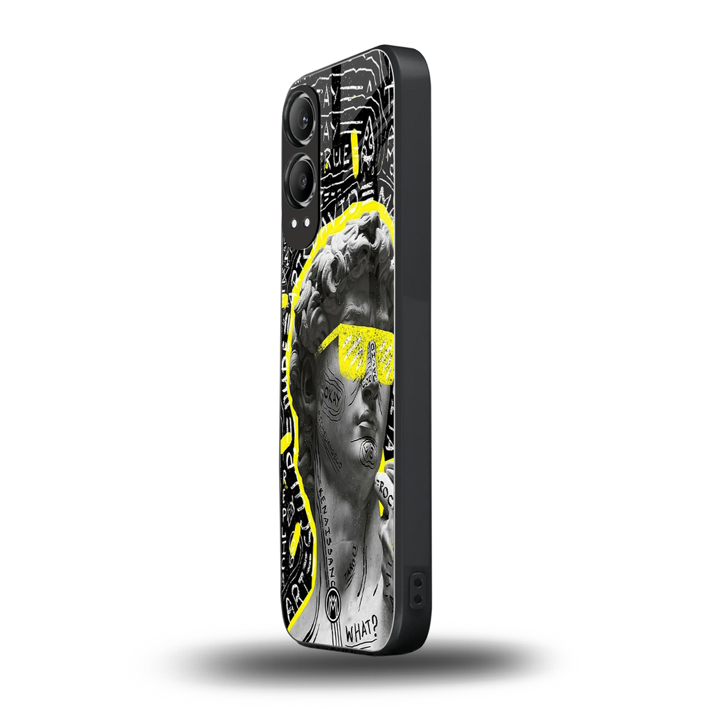 david of michelangelo back phone cover | glass case for oneplus nord ce 4 lite