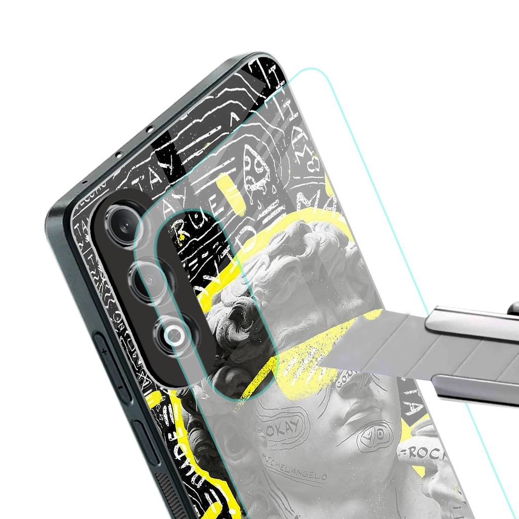 david of michelangelo back phone cover | glass case for oneplus nord ce 4