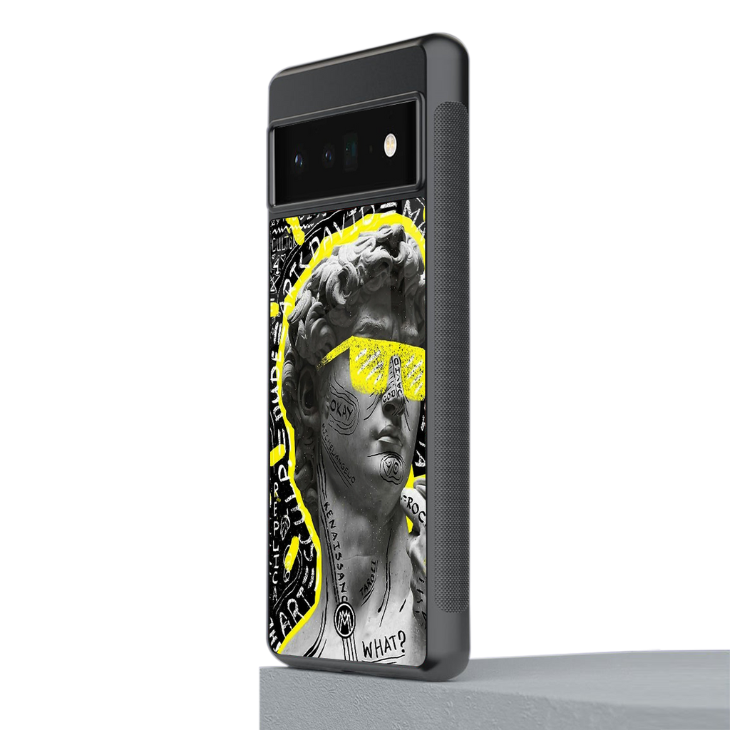 david of michelangelo back phone cover | glass case for google pixel 6 pro