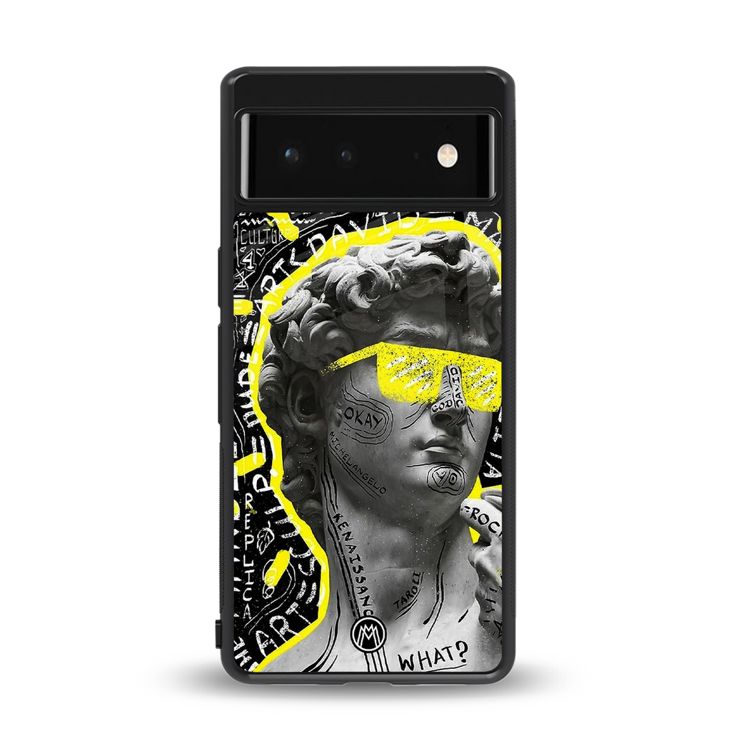 david of michelangelo back phone cover | glass case for google pixel 6
