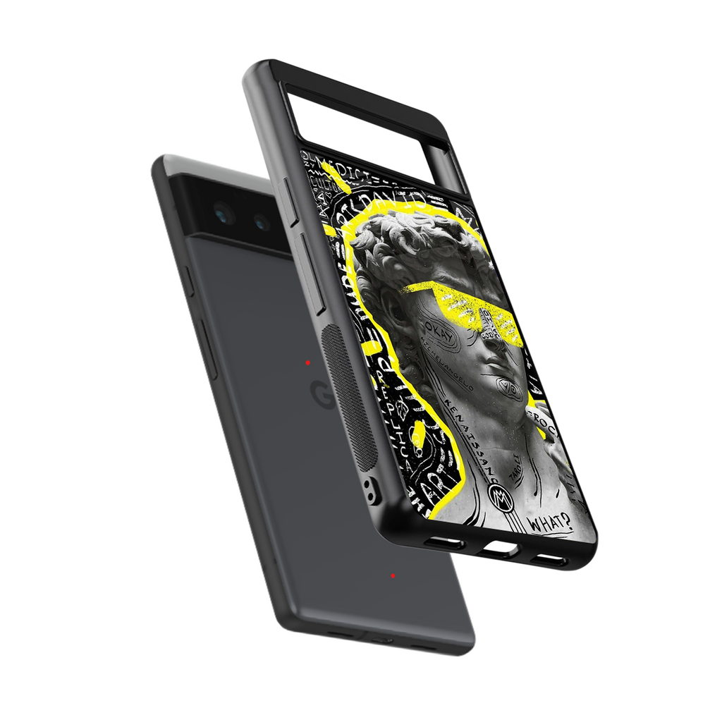 david of michelangelo back phone cover | glass case for google pixel 6