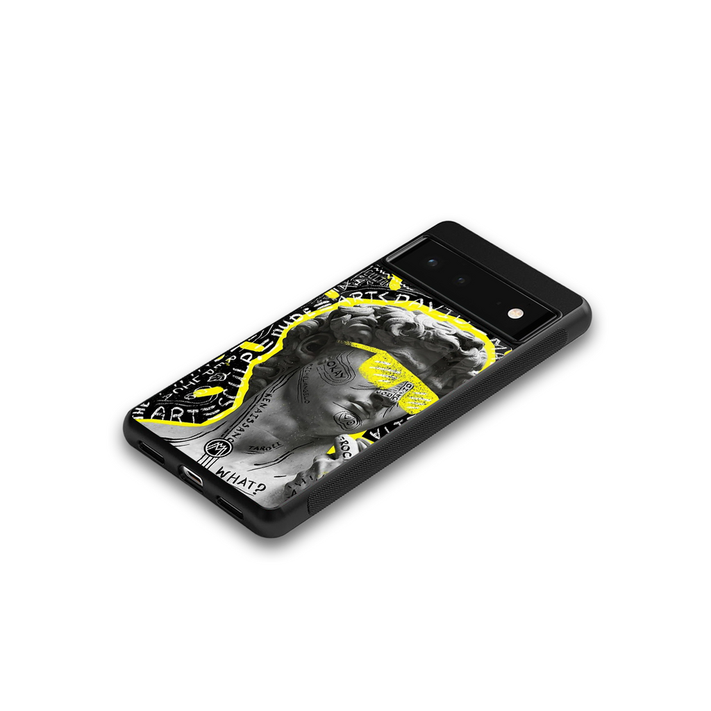 david of michelangelo back phone cover | glass case for google pixel 6