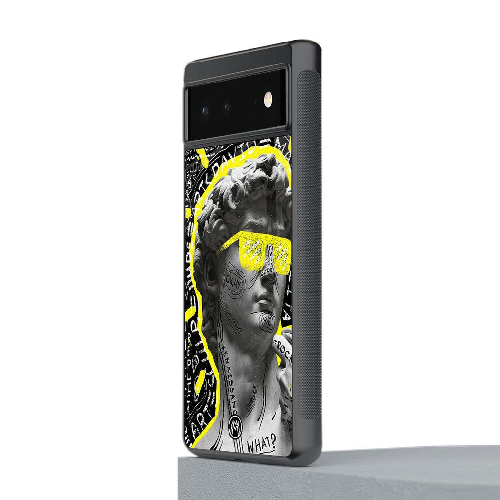 david of michelangelo back phone cover | glass case for google pixel 6