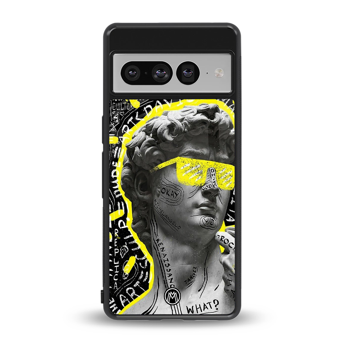 david of michelangelo back phone cover | glass case for google pixel 7 pro