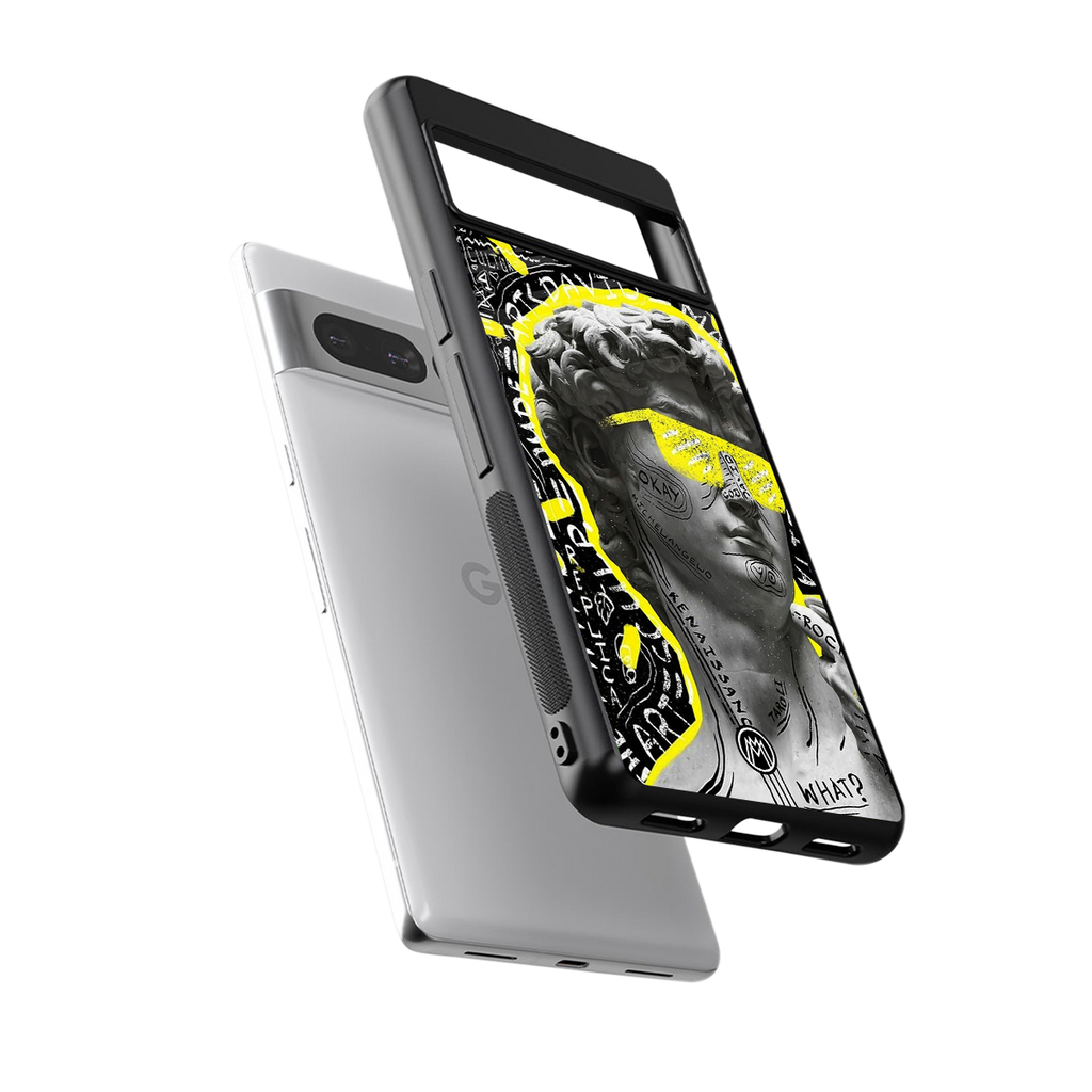 david of michelangelo back phone cover | glass case for google pixel 7 pro