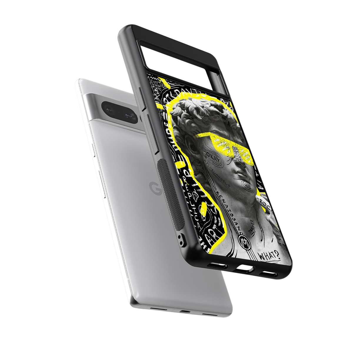 david of michelangelo back phone cover | glass case for google pixel 7 pro