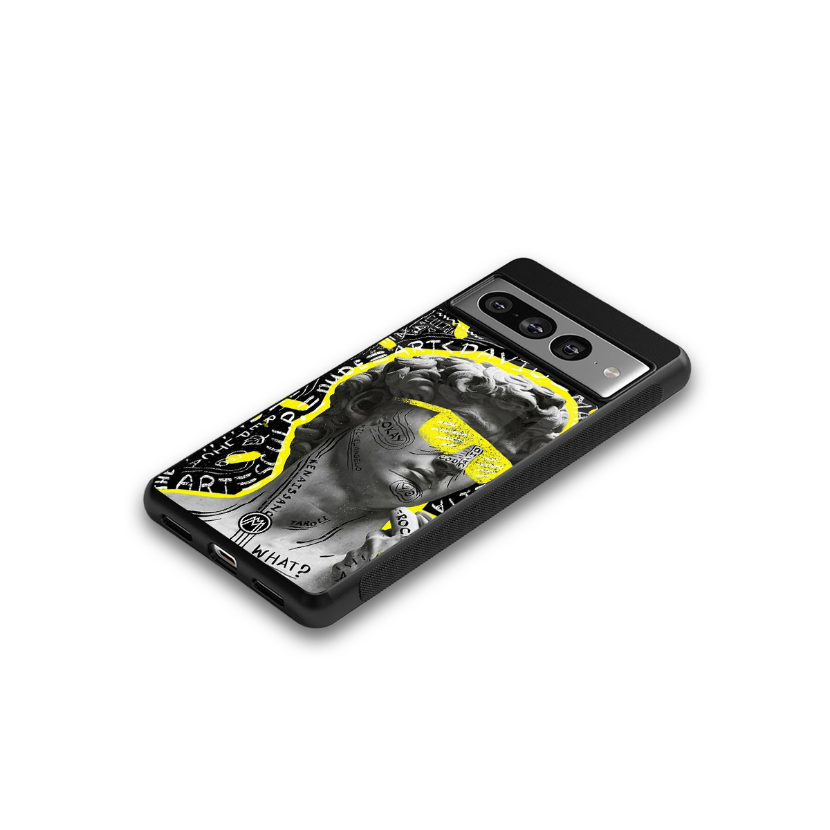david of michelangelo back phone cover | glass case for google pixel 7 pro