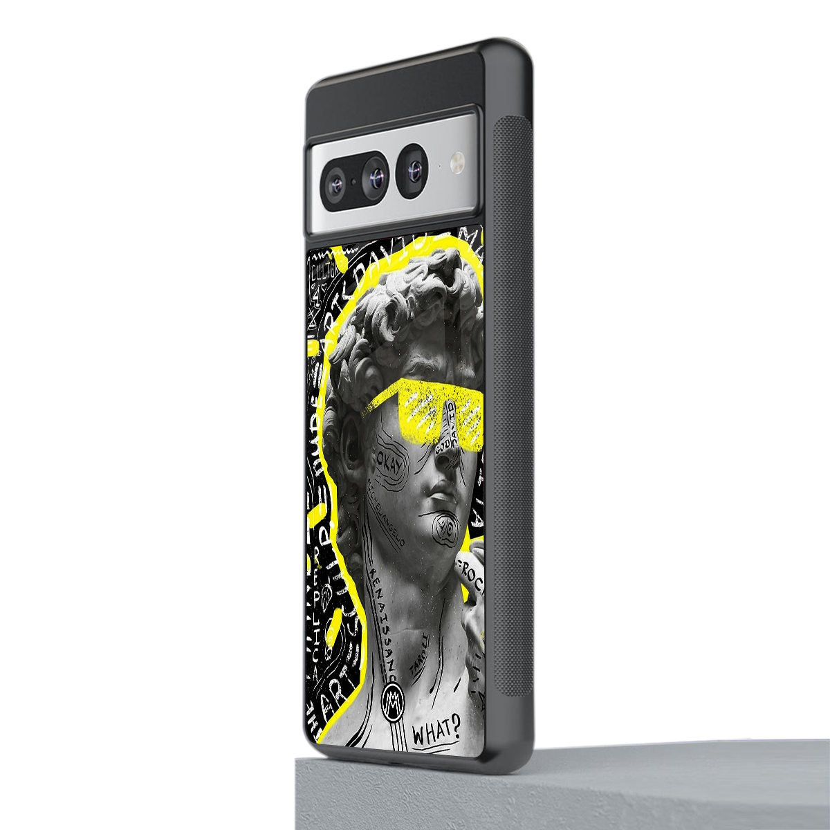 david of michelangelo back phone cover | glass case for google pixel 7 pro