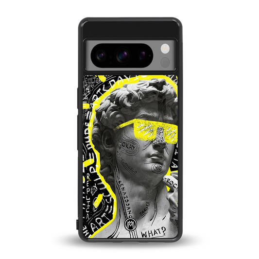 david of michelangelo back phone cover | glass case for google pixel 8 pro