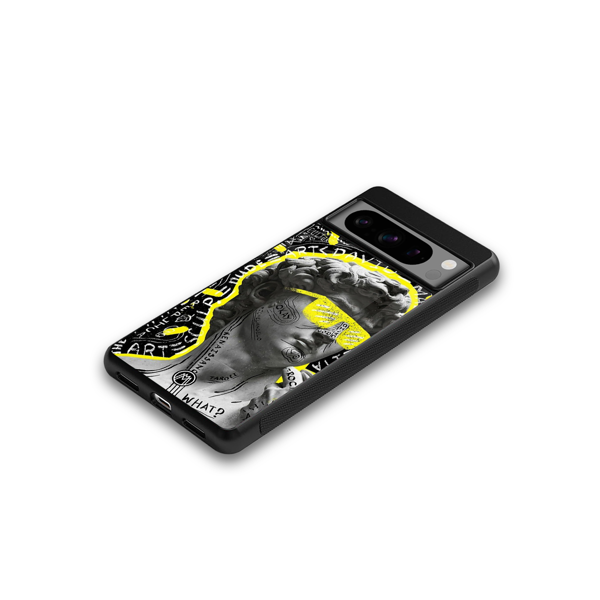 david of michelangelo back phone cover | glass case for google pixel 8 pro