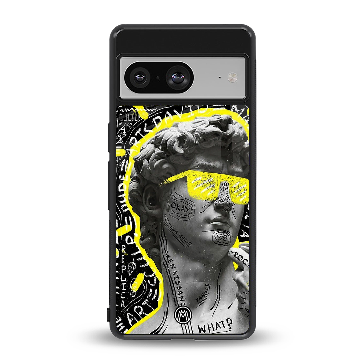david of michelangelo back phone cover | glass case for Google Pixel 8
