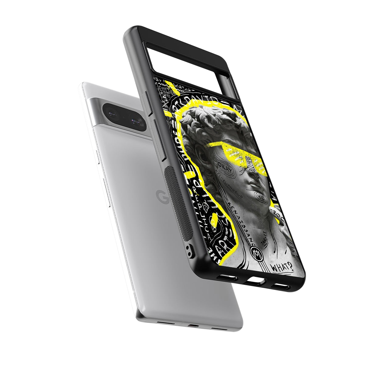 david of michelangelo back phone cover | glass case for Google Pixel 8