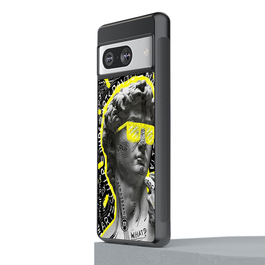 david of michelangelo back phone cover | glass case for Google Pixel 8