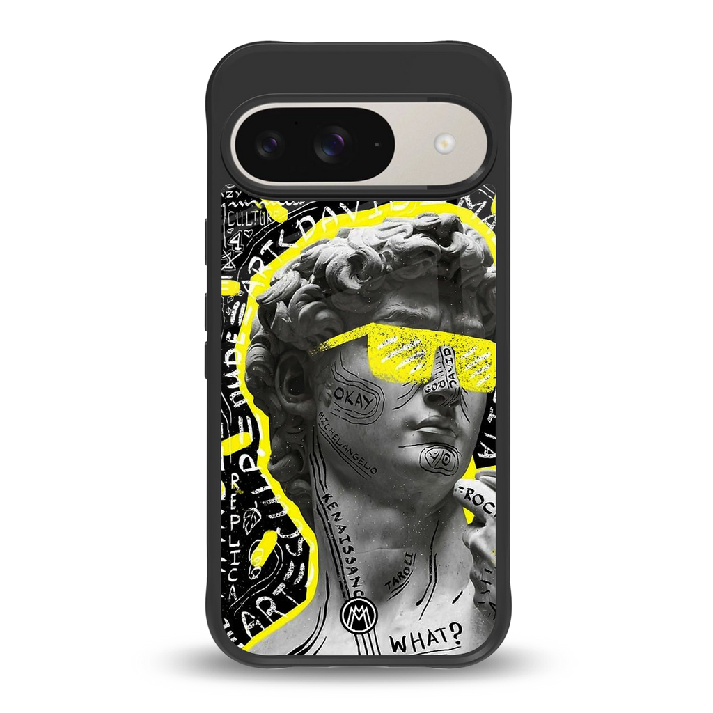 david of michelangelo back phone cover | glass case for google pixel 9