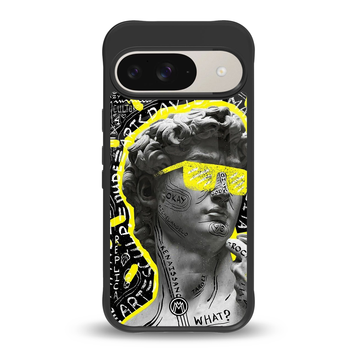 david of michelangelo back phone cover | glass case for google pixel 9