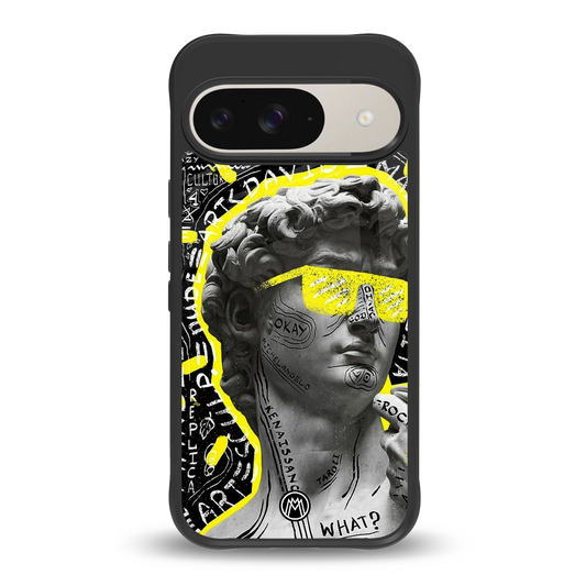 david of michelangelo back phone cover | glass case for google pixel 9