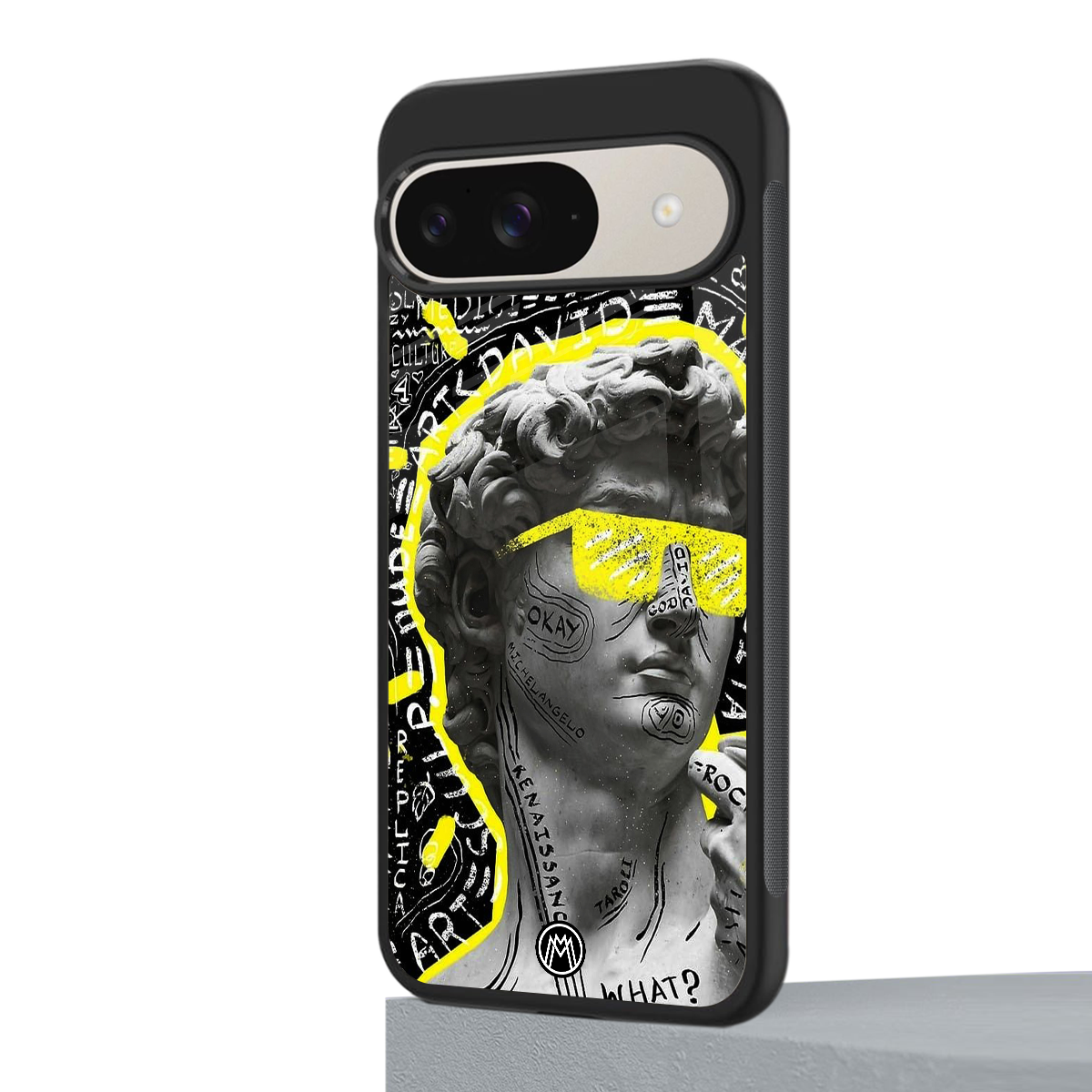 david of michelangelo back phone cover | glass case for google pixel 9