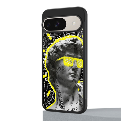 david of michelangelo back phone cover | glass case for google pixel 9