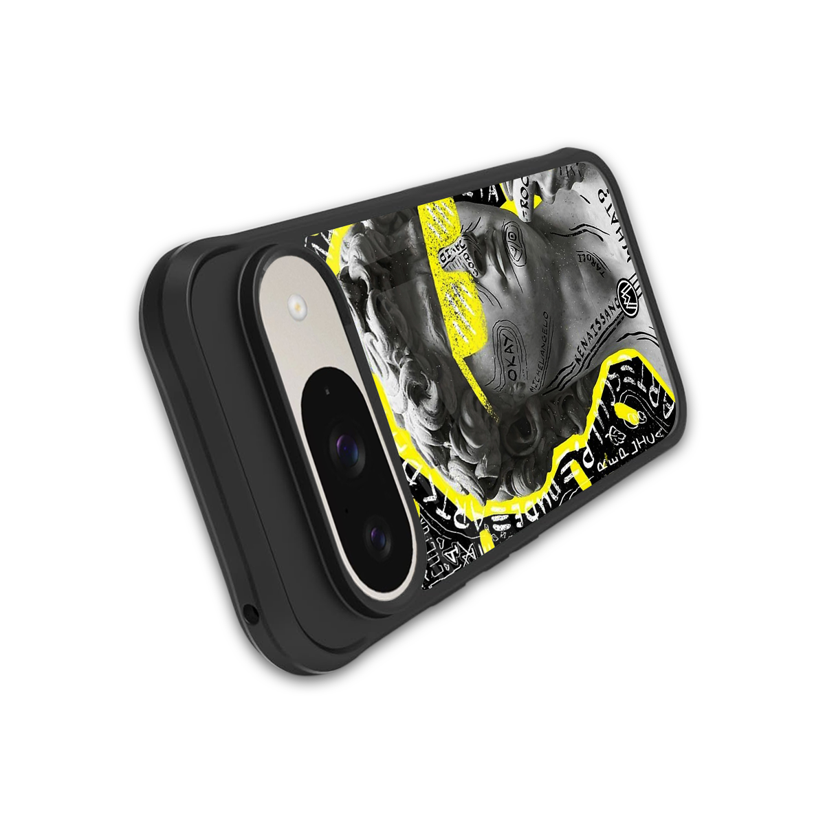 david of michelangelo back phone cover | glass case for google pixel 9