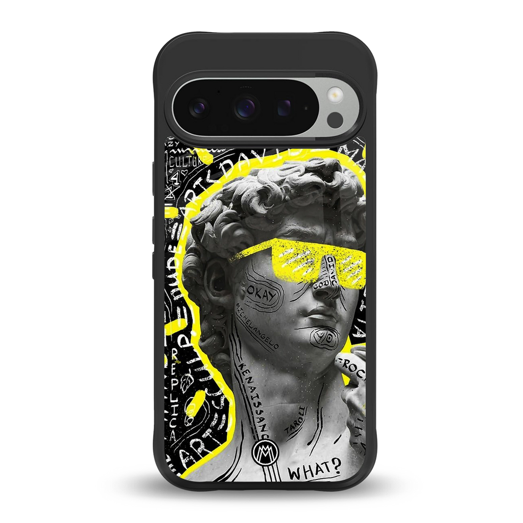 david of michelangelo back phone cover | glass case for google pixel 9 pro xl