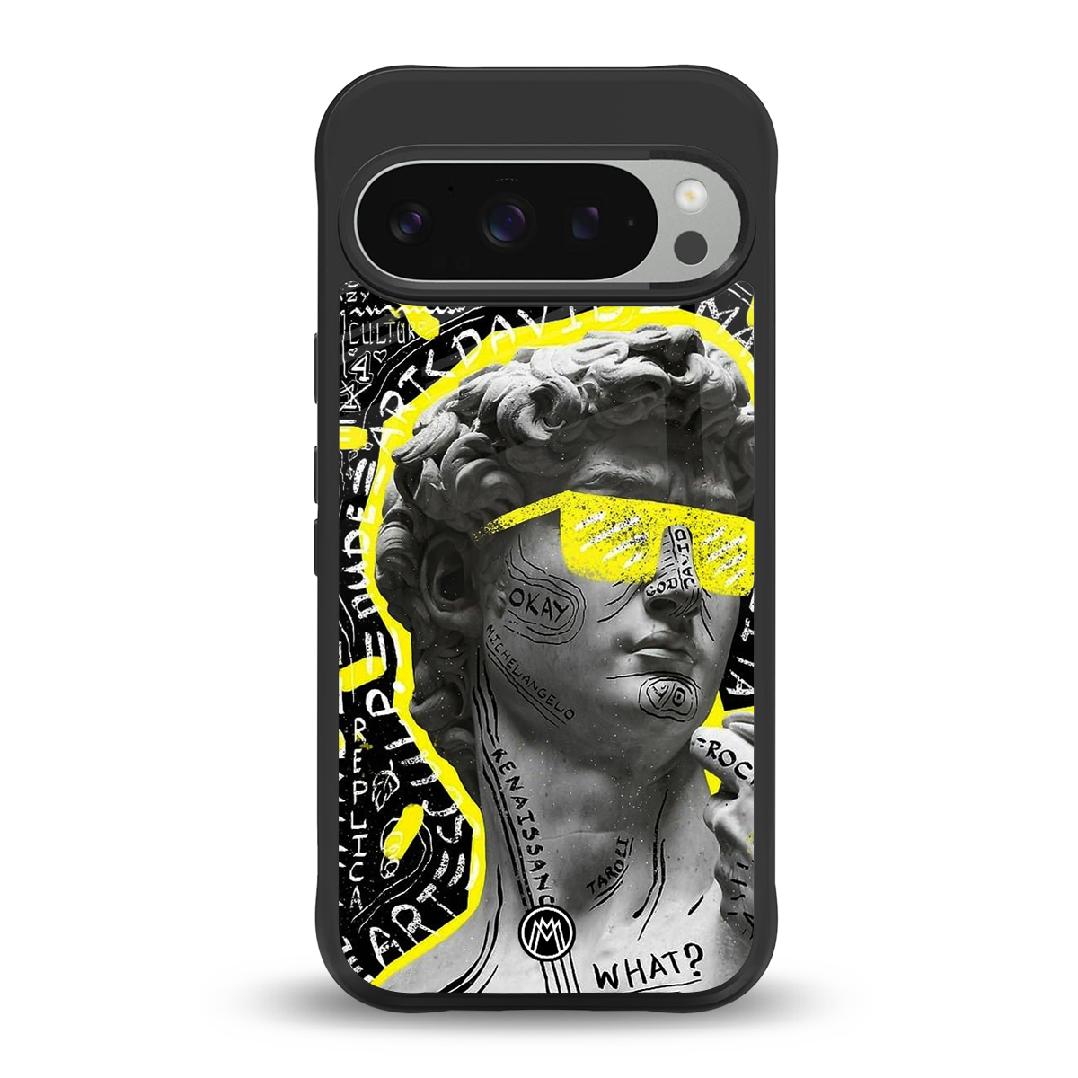david of michelangelo back phone cover | glass case for google pixel 9 pro xl