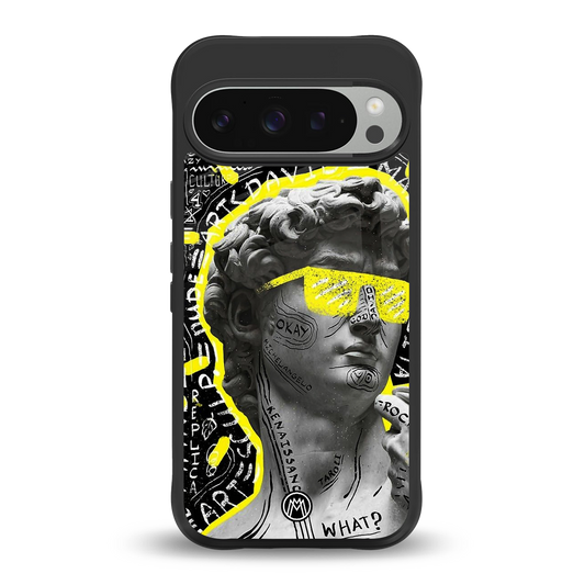 david of michelangelo back phone cover | glass case for google pixel 9 pro xl