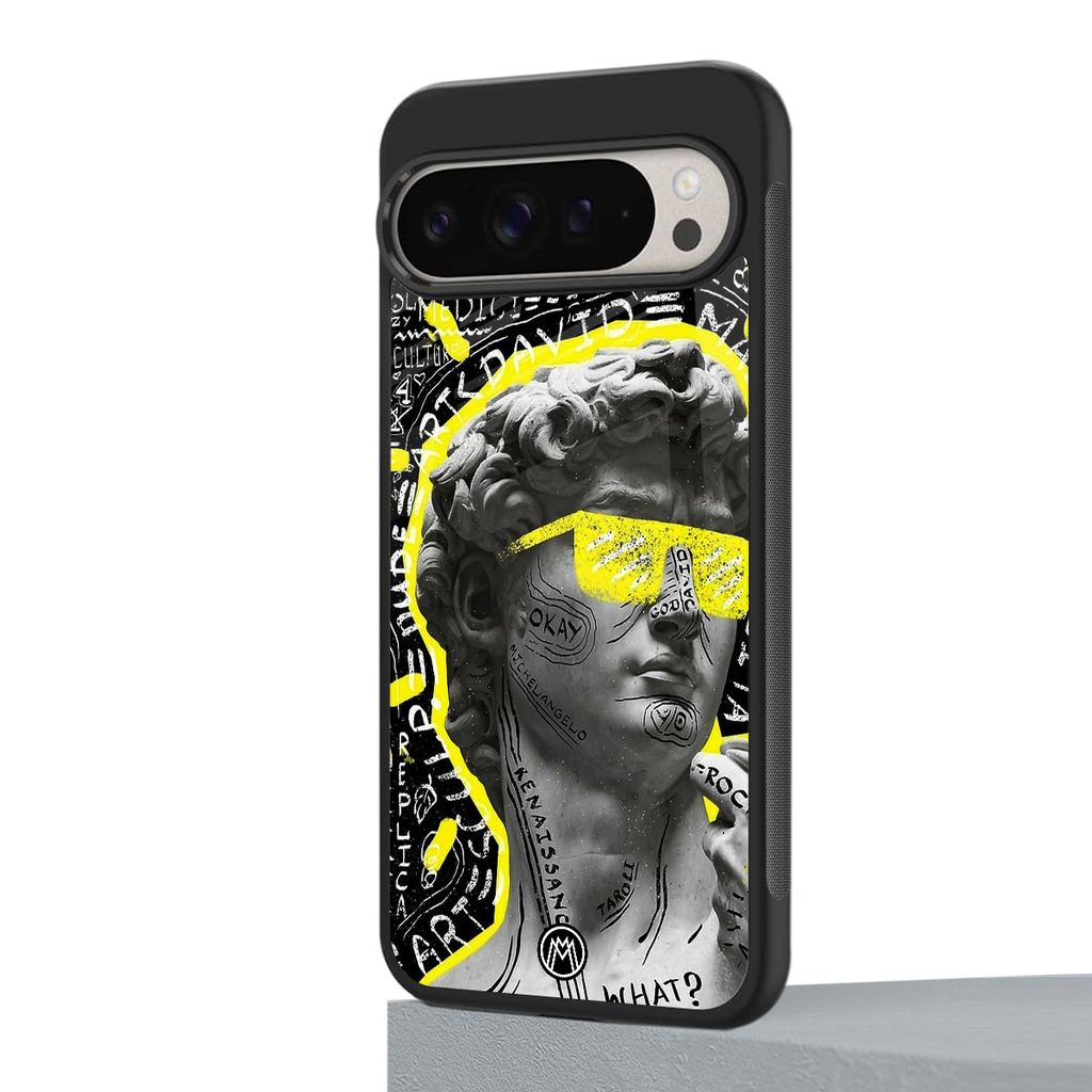 david of michelangelo back phone cover | glass case for google pixel 9 pro