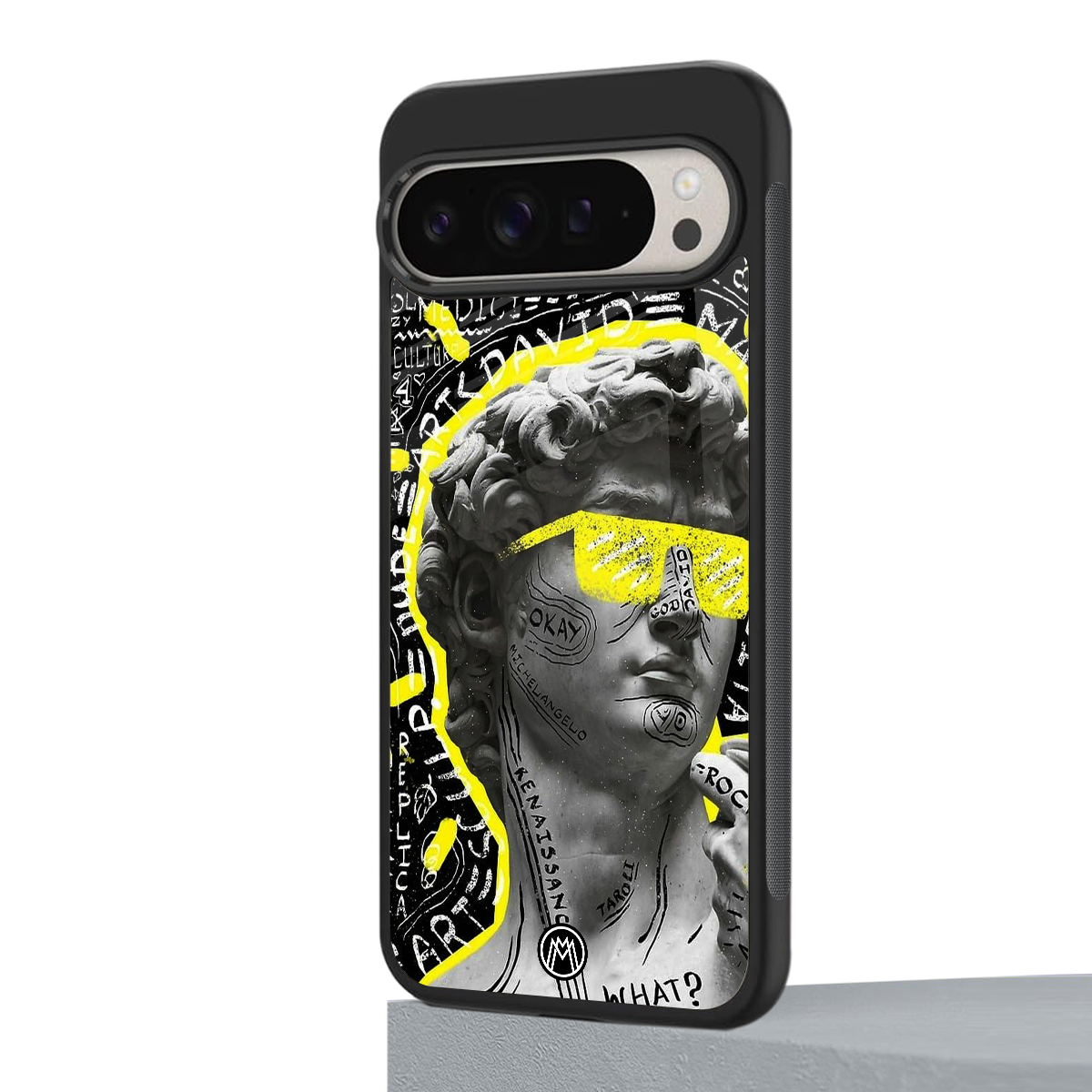 david of michelangelo back phone cover | glass case for google pixel 9 pro xl