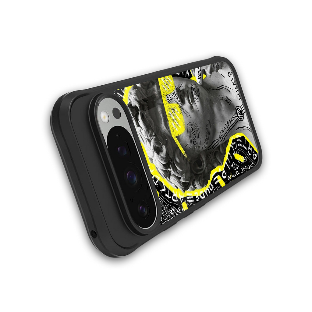 david of michelangelo back phone cover | glass case for google pixel 9 pro