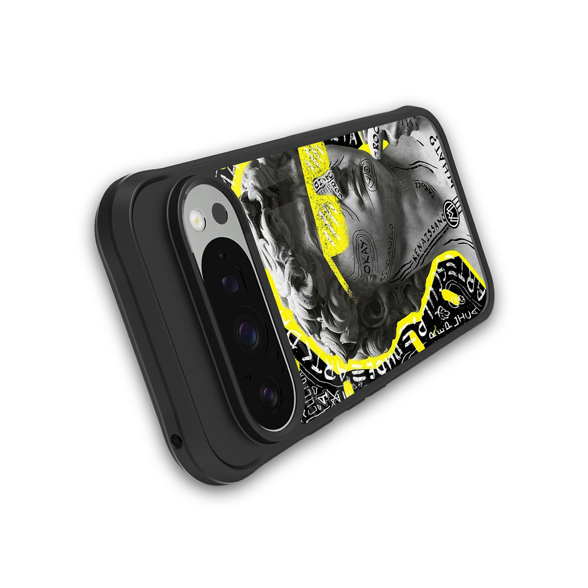 david of michelangelo back phone cover | glass case for google pixel 9 pro xl