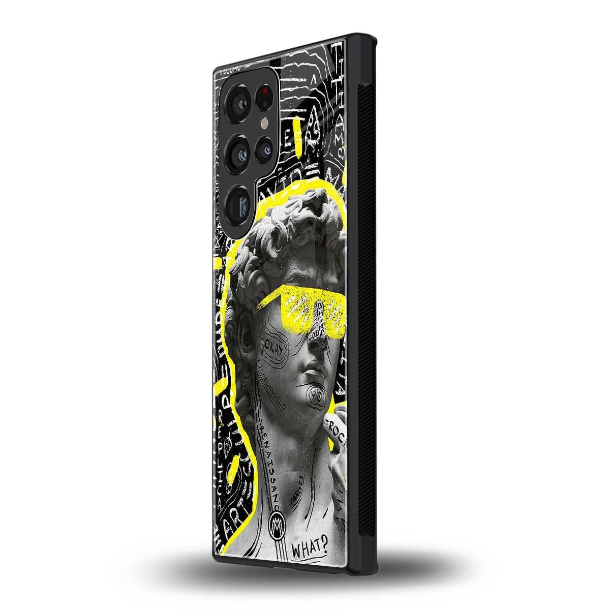 david of michelangelo back phone cover | glass case for samsung galaxy s23 ultra