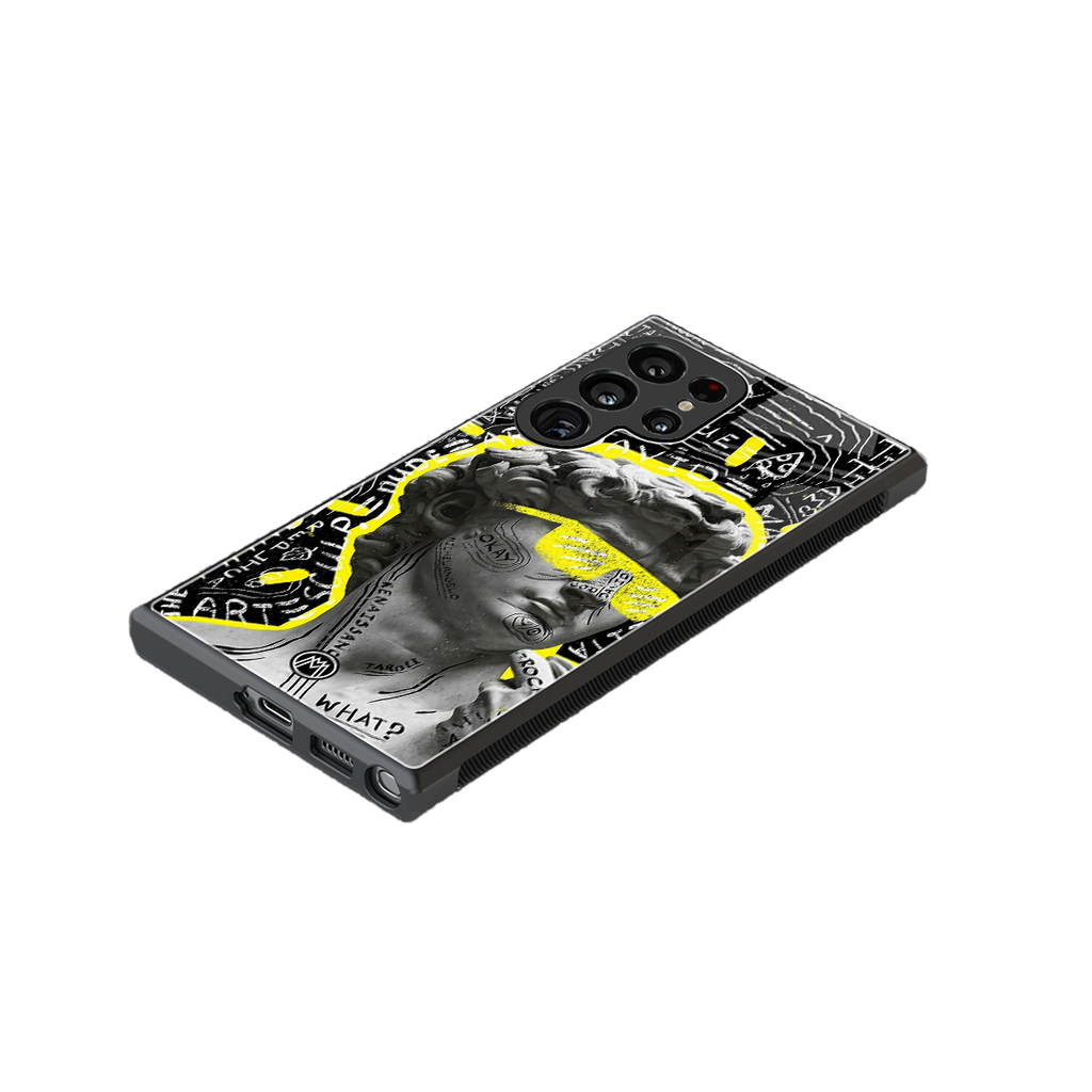david of michelangelo back phone cover | glass case for samsung galaxy s23 ultra