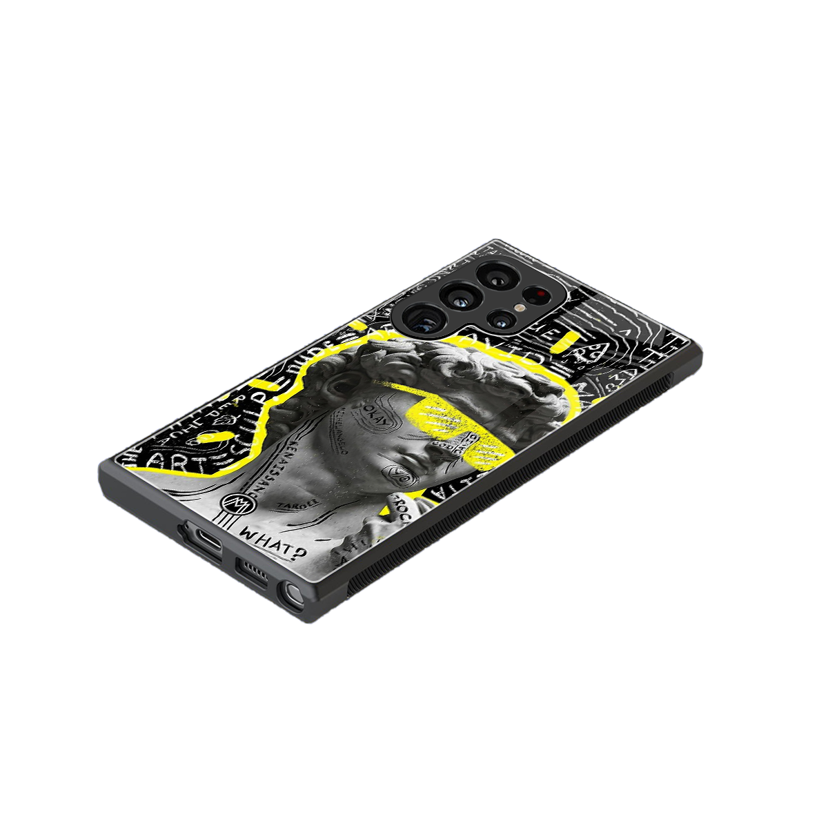 david of michelangelo back phone cover | glass case for samsung galaxy s23 ultra