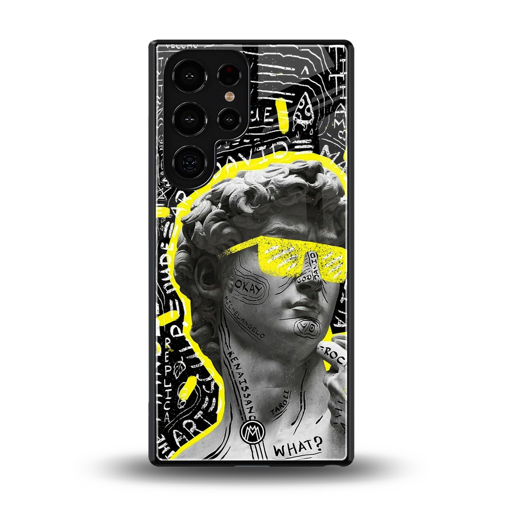 david of michelangelo back phone cover | glass case for samsung galaxy s25 ultra