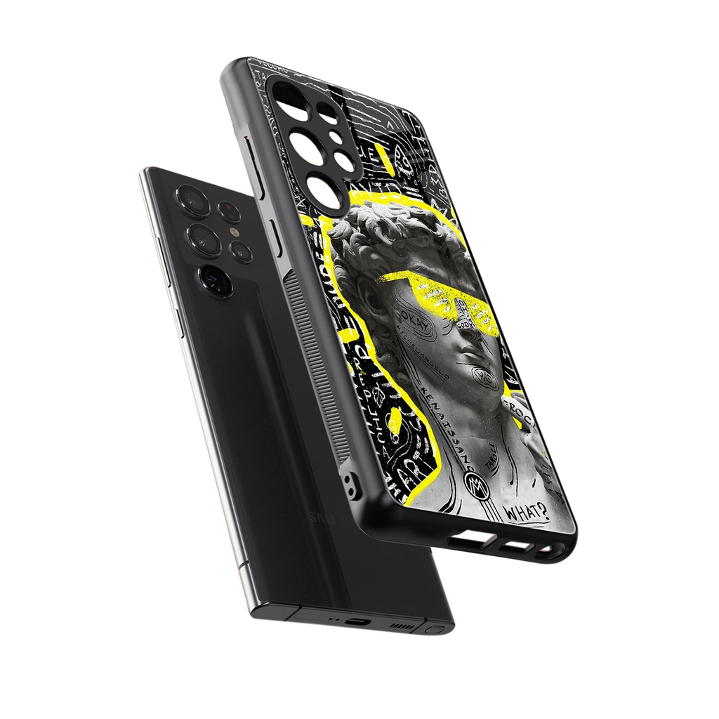 david of michelangelo back phone cover | glass case for samsung galaxy s25 ultra