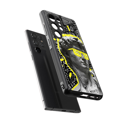 david of michelangelo back phone cover | glass case for samsung galaxy s25 ultra