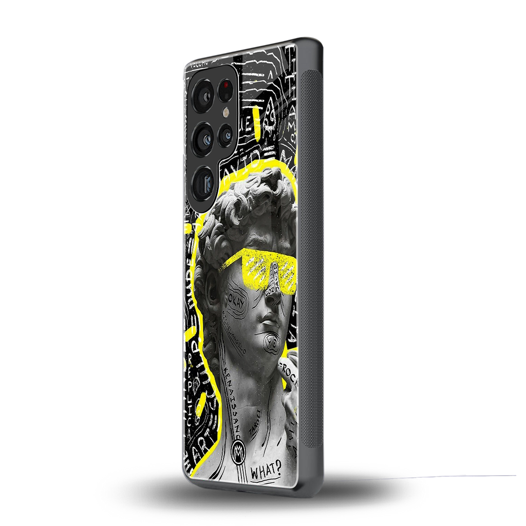 david of michelangelo back phone cover | glass case for samsung galaxy s25 ultra