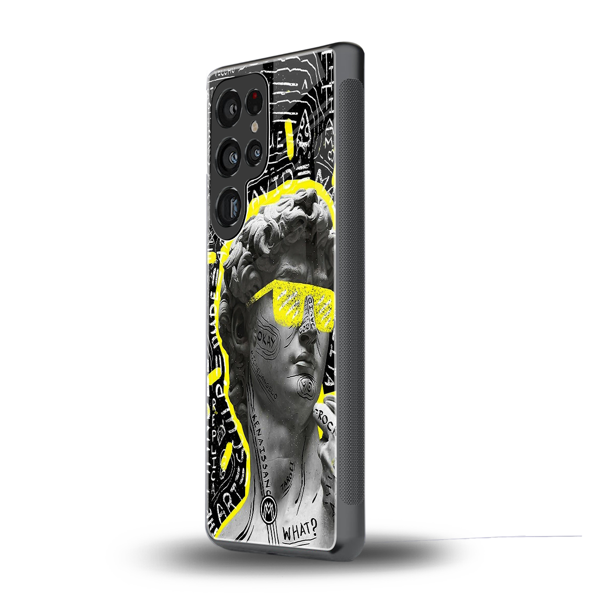 david of michelangelo back phone cover | glass case for samsung galaxy s25 ultra