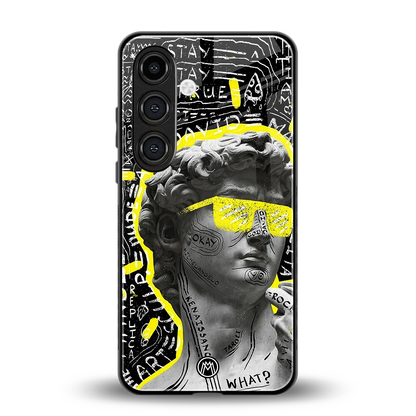 david of michelangelo back phone cover | glass case for samsung galaxy s24 plus