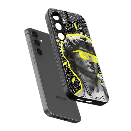david of michelangelo back phone cover | glass case for samsung galaxy s24 fe