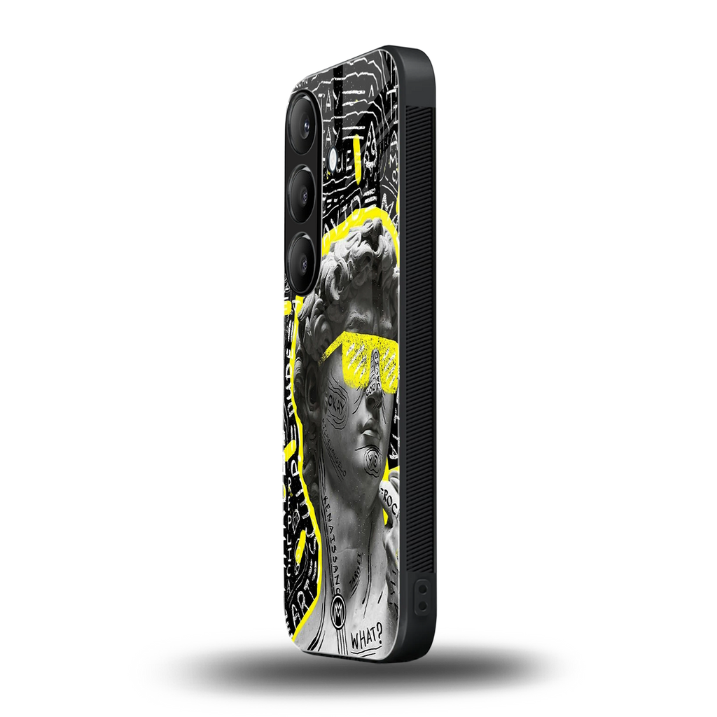 david of michelangelo back phone cover | glass case for samsung galaxy s24 fe