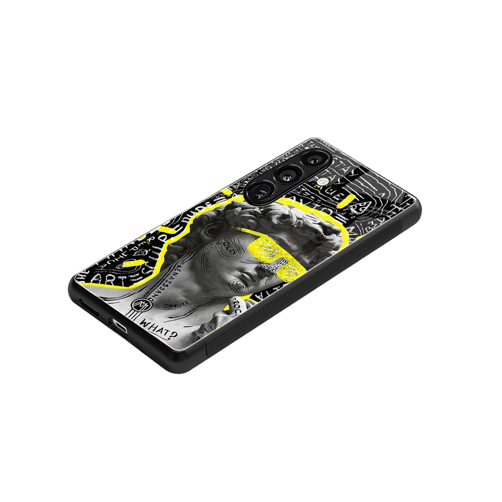 david of michelangelo back phone cover | glass case for samsung galaxy s25