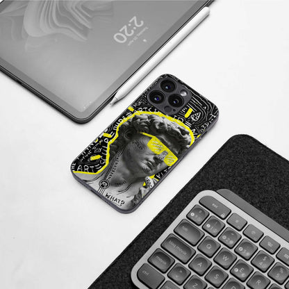david of michelangelo back phone cover | glass case for iphone 14 pro max