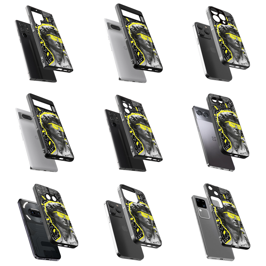 Durable Glass Back Mobile Case for iPhone, Samsung, OnePlus, Google Pixel, Redmi, Vivo, Oppo