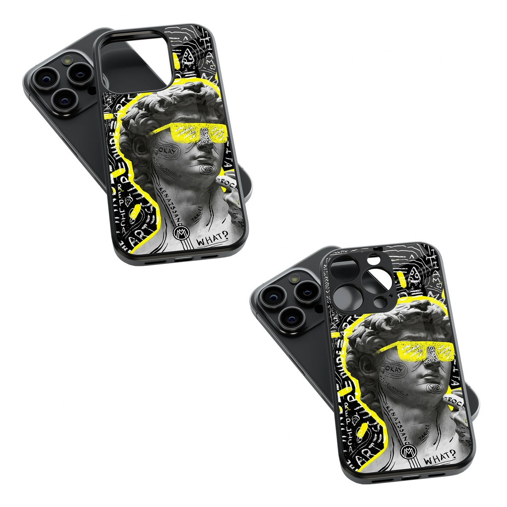 Trendy Glass Back Mobile Case for iPhone, Samsung, Redmi, OnePlus, Google Pixel, Motorola