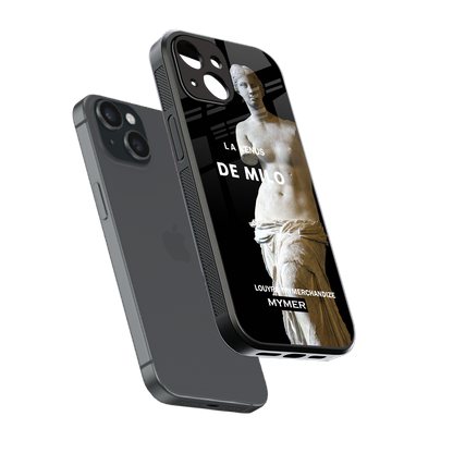 de milo back phone cover | glass case for iphone 13 mini