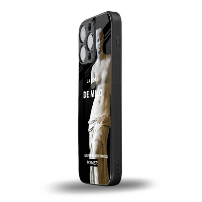 de milo back phone cover | glass case for iphone 13 pro max