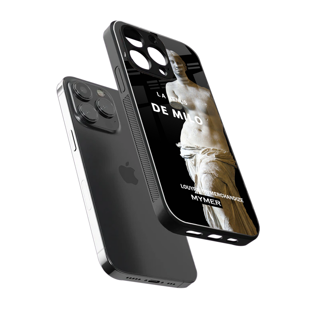 de milo back phone cover | glass case for iphone 13 pro